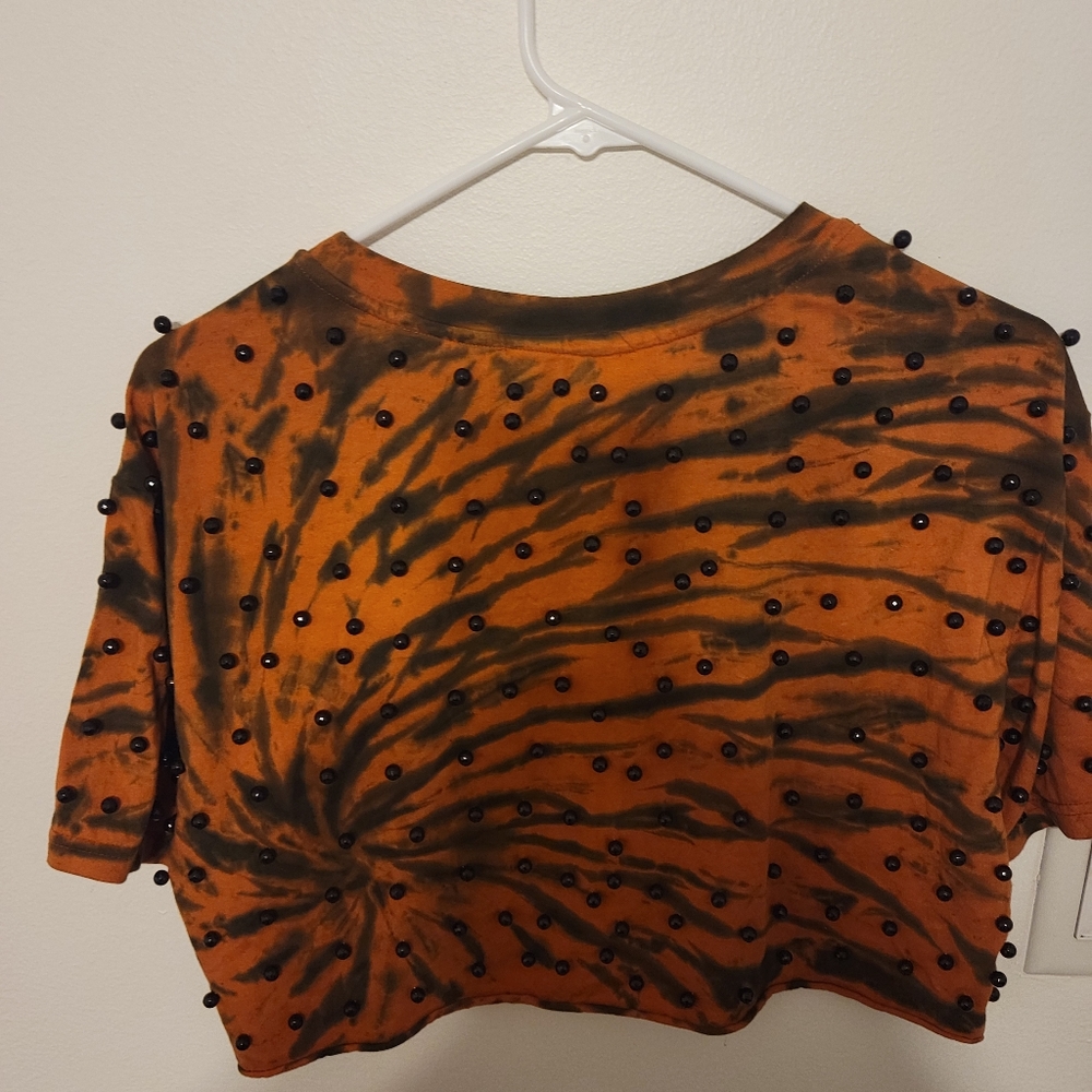 NWT AKIRA crop top Tye Dye - Picture 3 of 5
